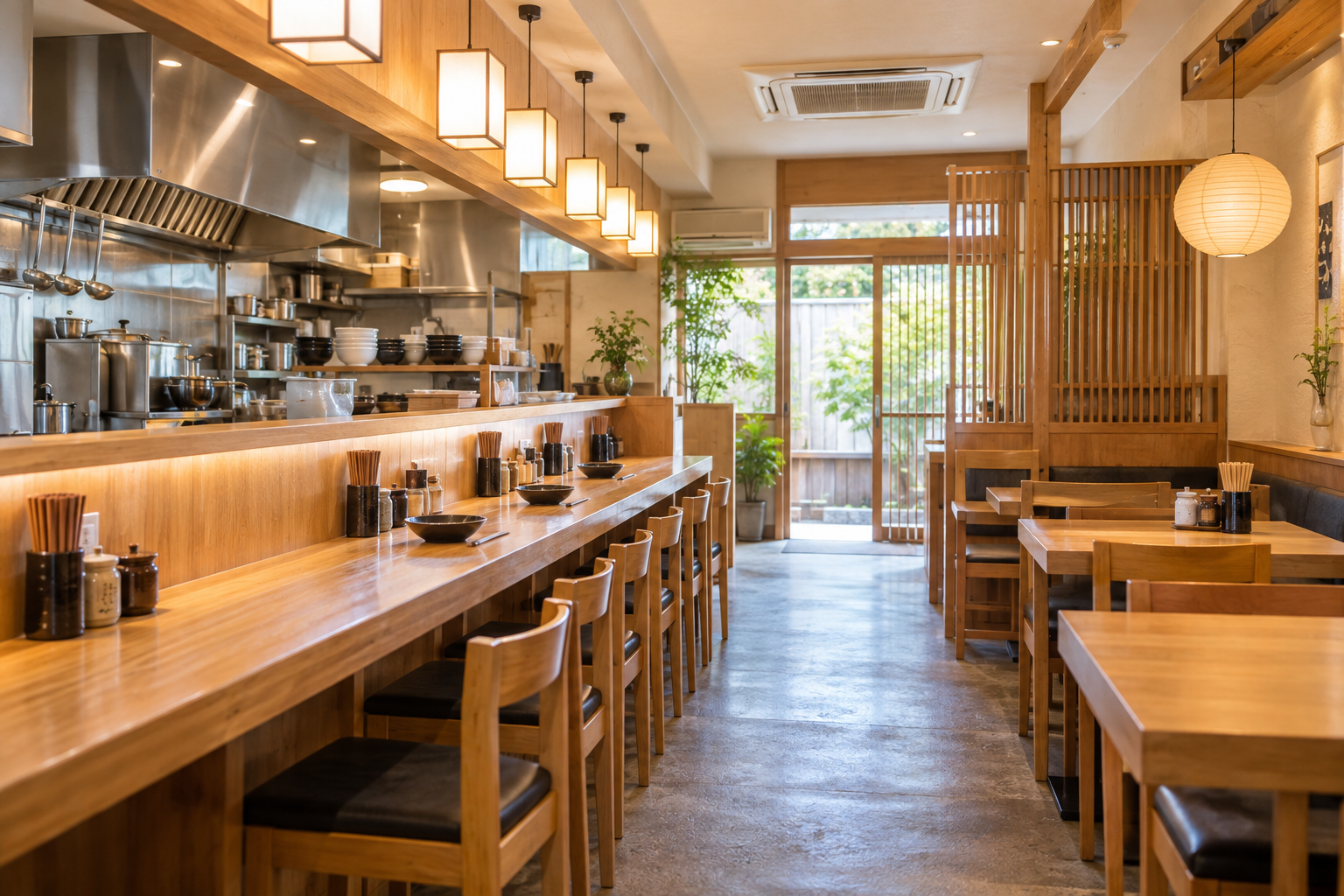 Ramenみず菜の店内・座席提案用イメージ